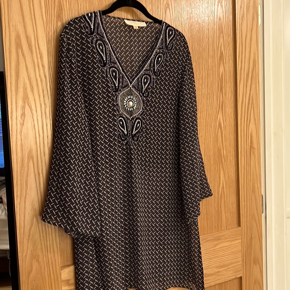Pi’s Rossini resort wear embellished bathing suit cover up